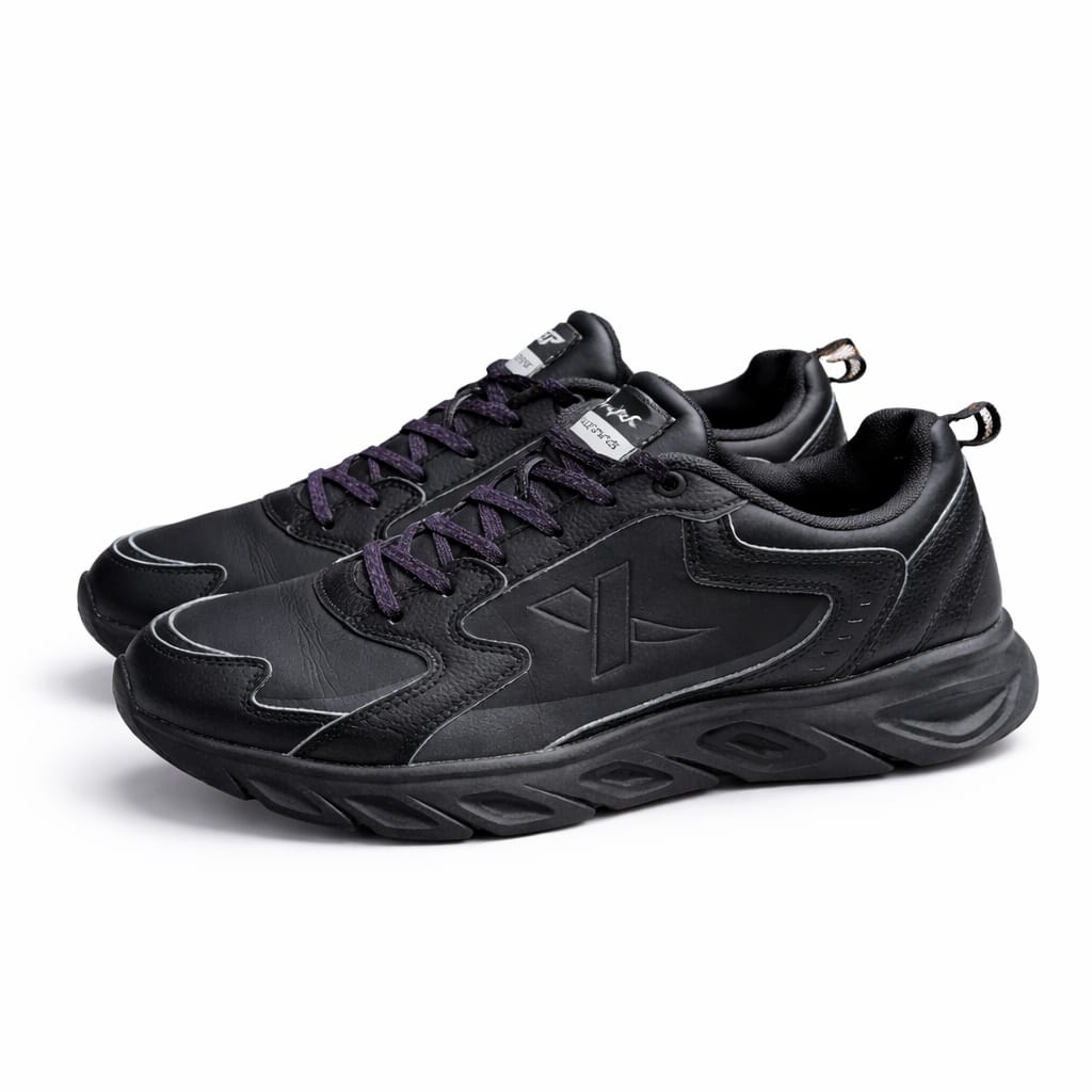 Xtep Black Casual Running Sneakers