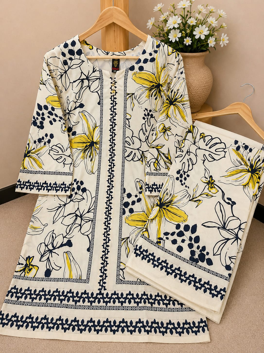 Premium 2-Piece Bana Dora Lawn Suit
