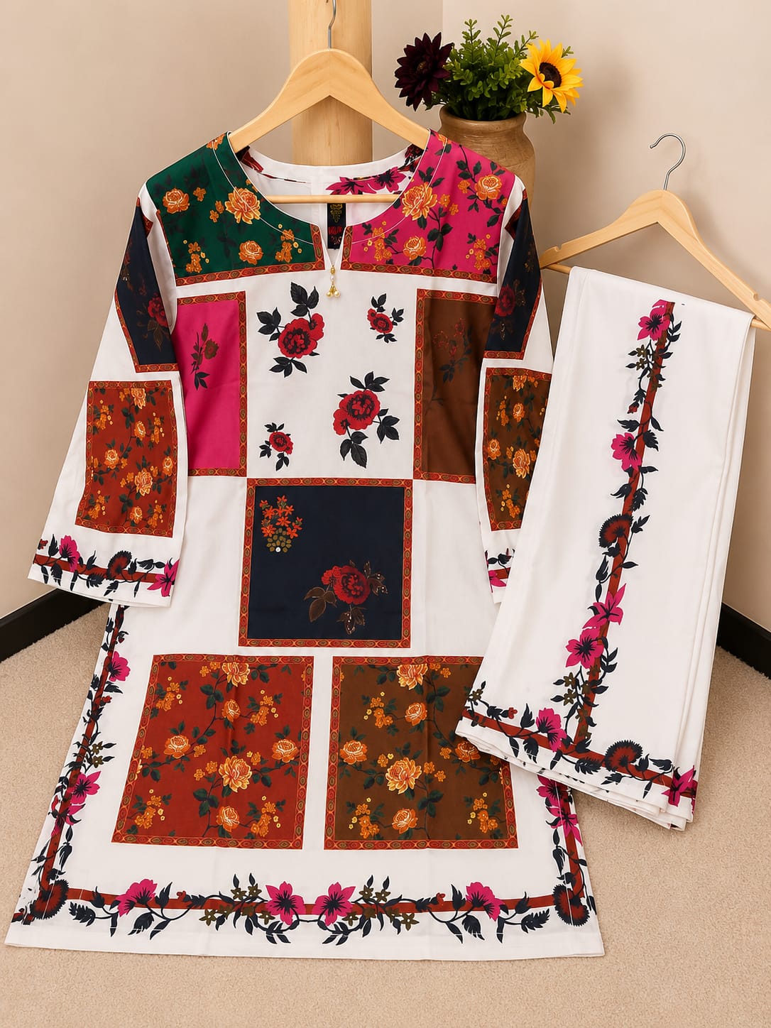 Premium 2-Piece Bana Dora Lawn Suit