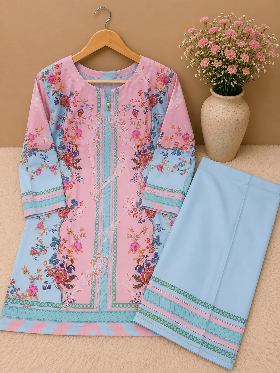 Premium 2-Piece Bana Dora Lawn Suit