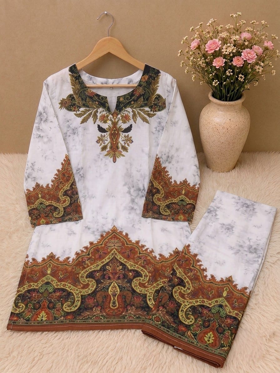 Premium 2-Piece Bana Dora Lawn Suit