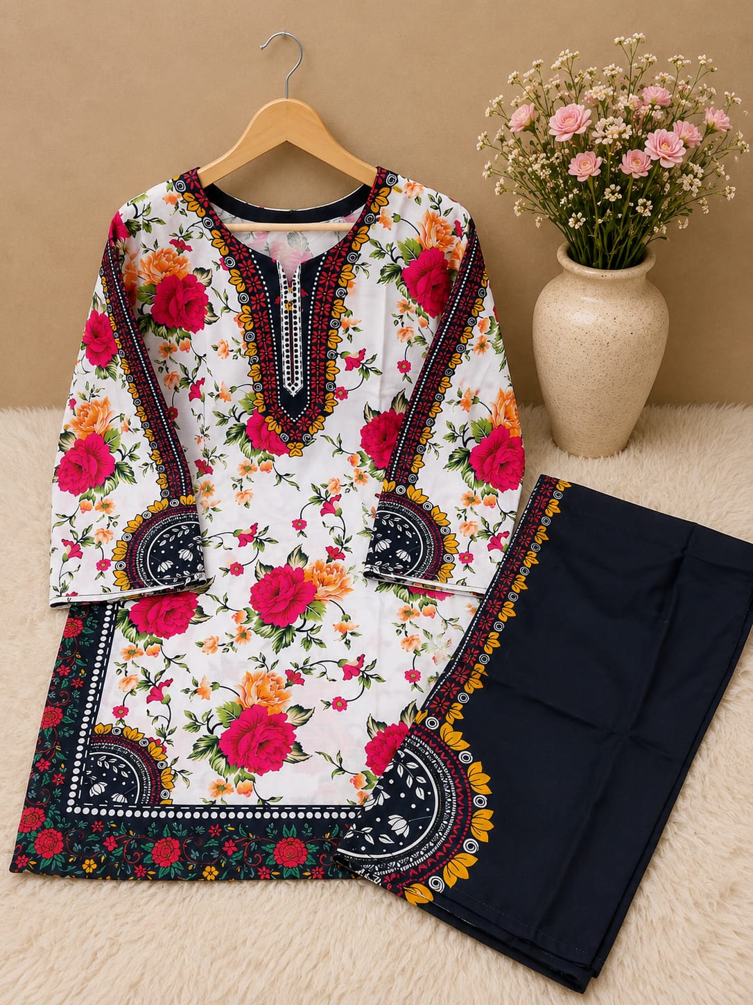 Premium 2-Piece Bana Dora Lawn Suit