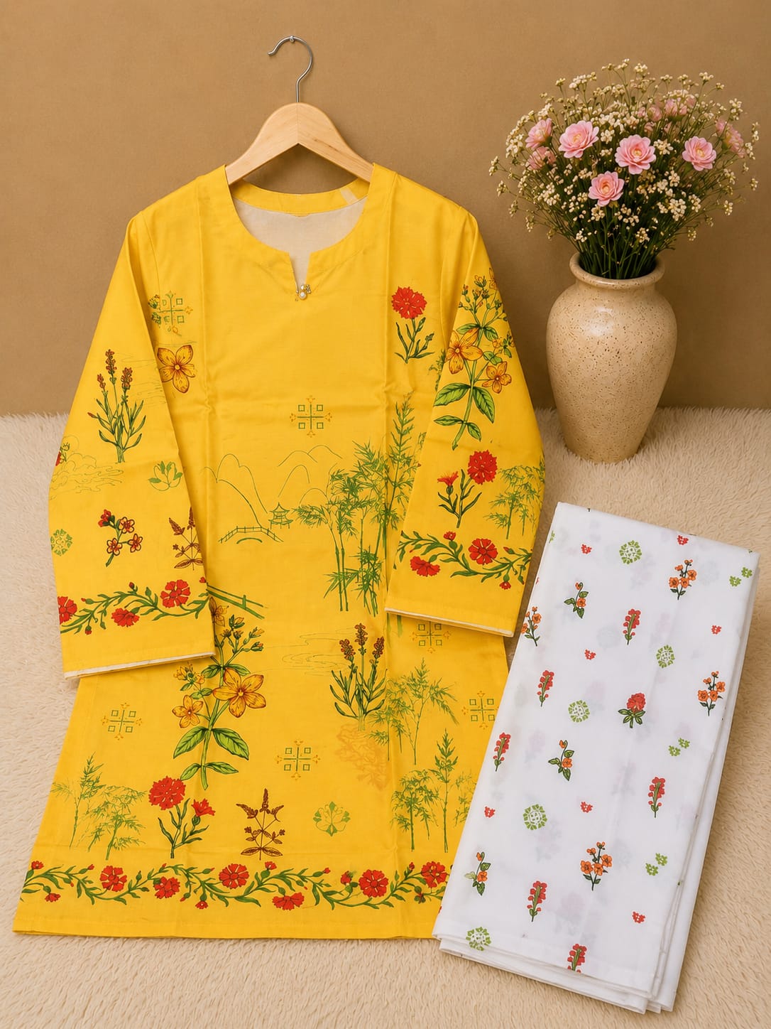Premium 2-Piece Bana Dora Lawn Suit