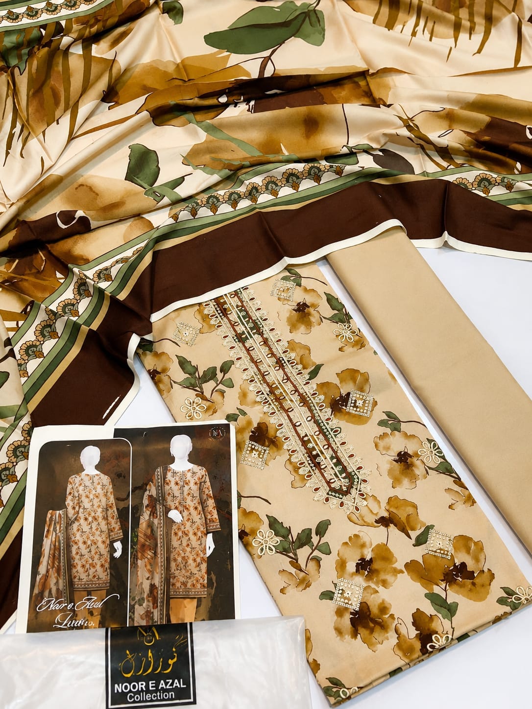 Noor E Azal Luxury Unstitched Lawn Collection