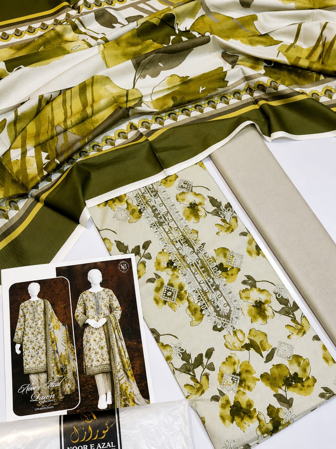 Noor E Azal Luxury Unstitched Lawn Collection