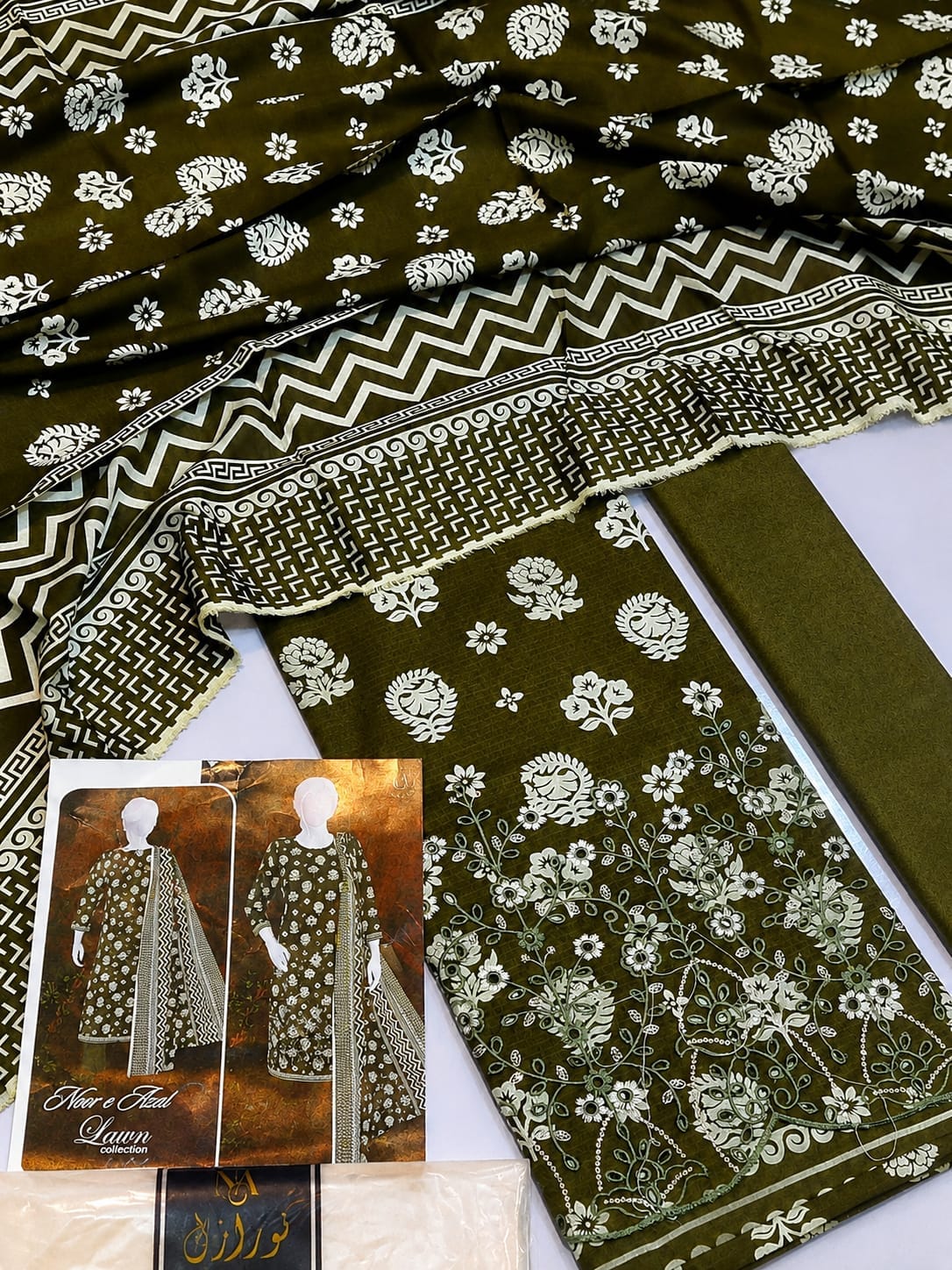 Noor E Azal Luxury Unstitched Lawn Collection