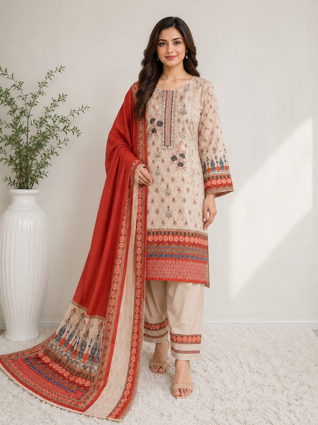Al Karam 3-Piece Lawn Suit