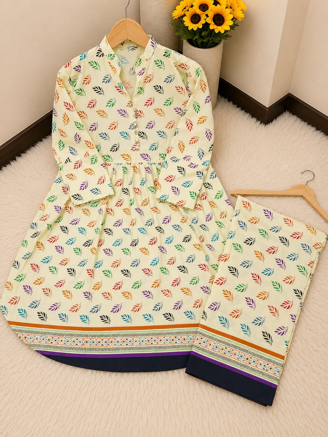 Polo Cotton Frock 2pc Suit – with 9 Prints