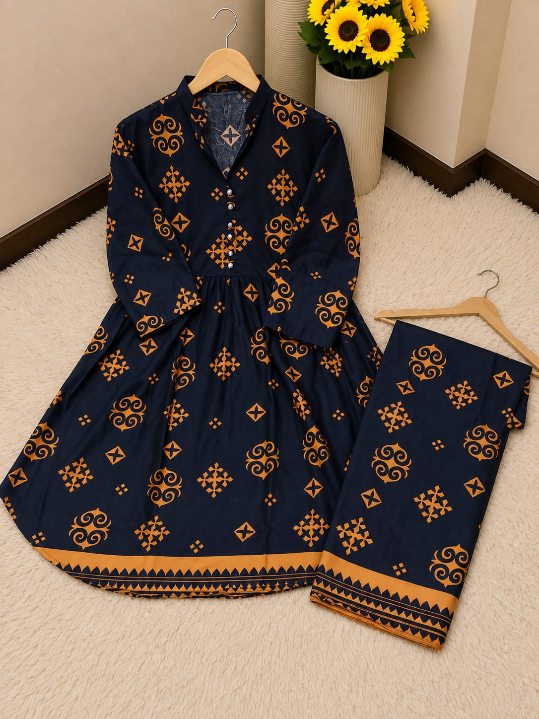 Polo Cotton Frock 2pc Suit – with 9 Prints
