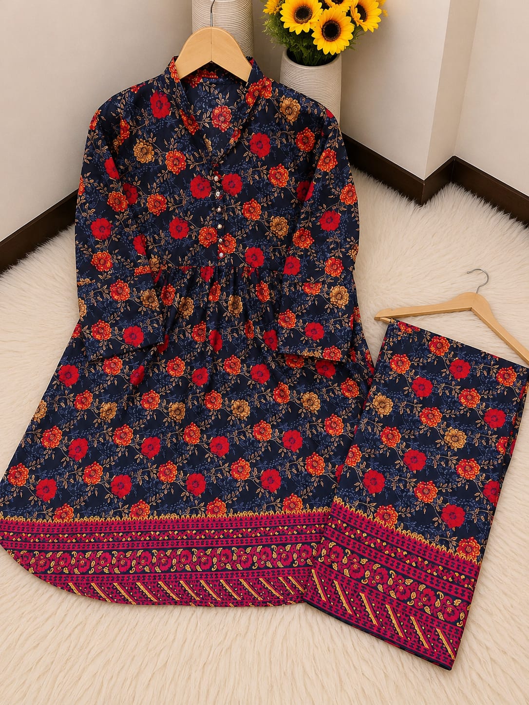 Polo Cotton Frock 2pc Suit – with 9 Prints