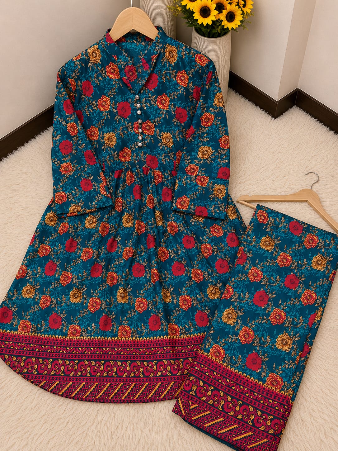 Polo Cotton Frock 2pc Suit – with 9 Prints