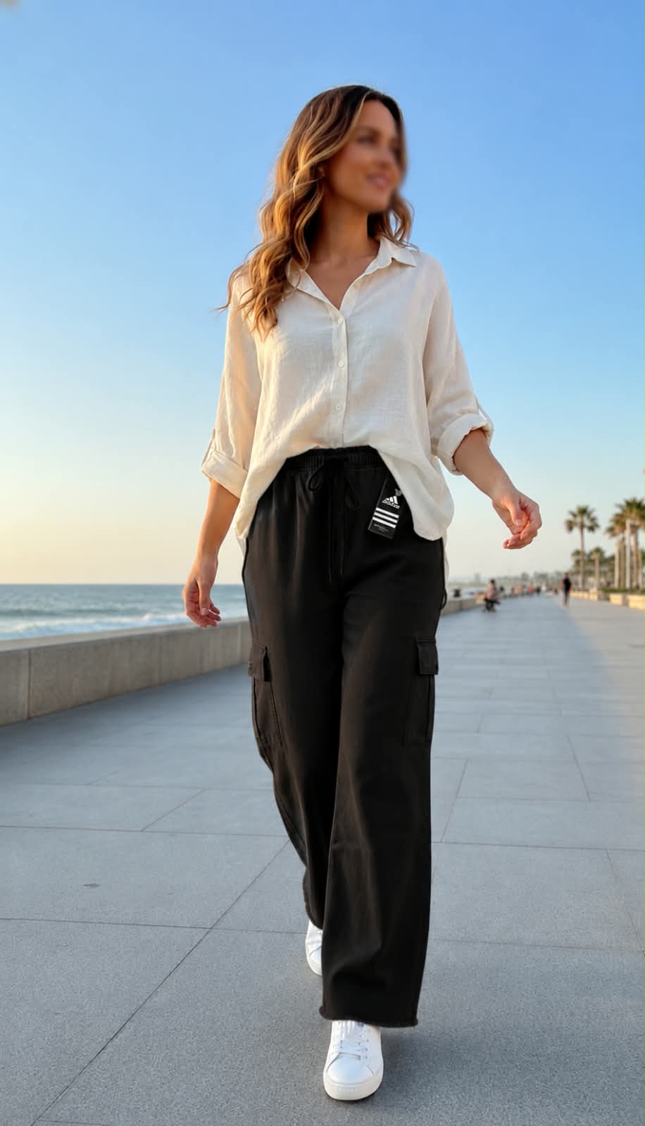 Cargo Style Baggy Stretchable Denim Jeans