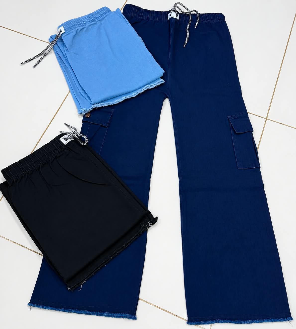 Cargo Style Baggy Stretchable Denim Jeans
