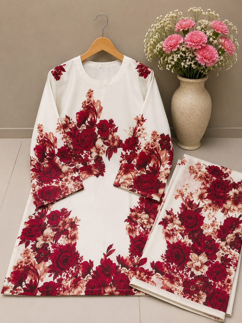 Premium 2pc Bana Dora Lawn Suit With 5 Digital Prints