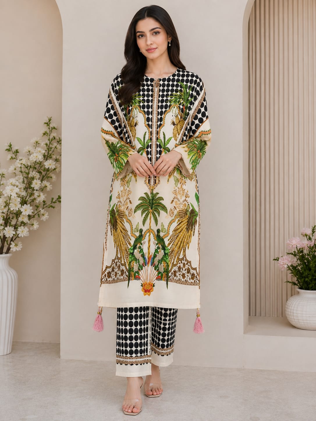 Elegant Long Shirt With Trouser