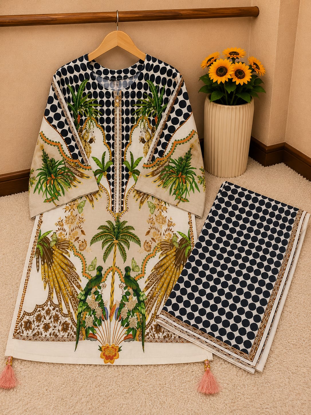 Elegant Long Shirt With Trouser