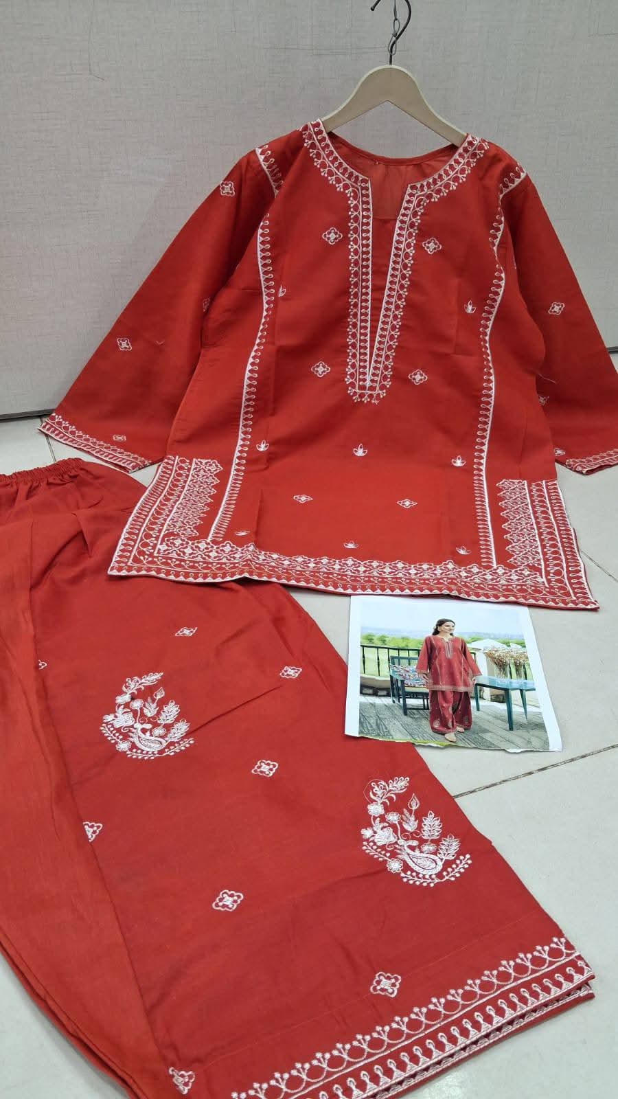 Farshi Shalwar Co-Ord Set With Elegant Embroidery