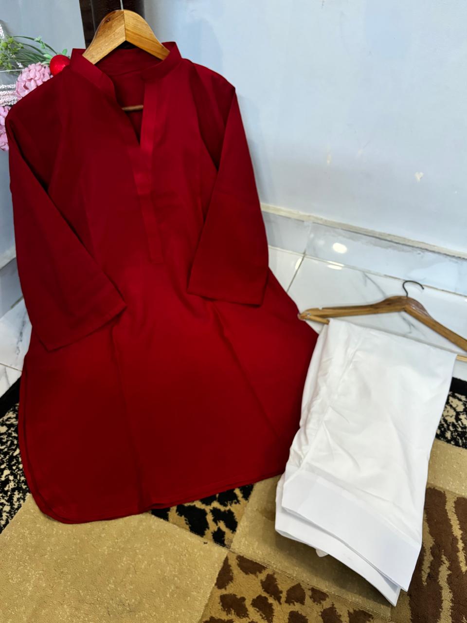 Malai Lawn Shirt With Malai Lawn Farshi Shalwar