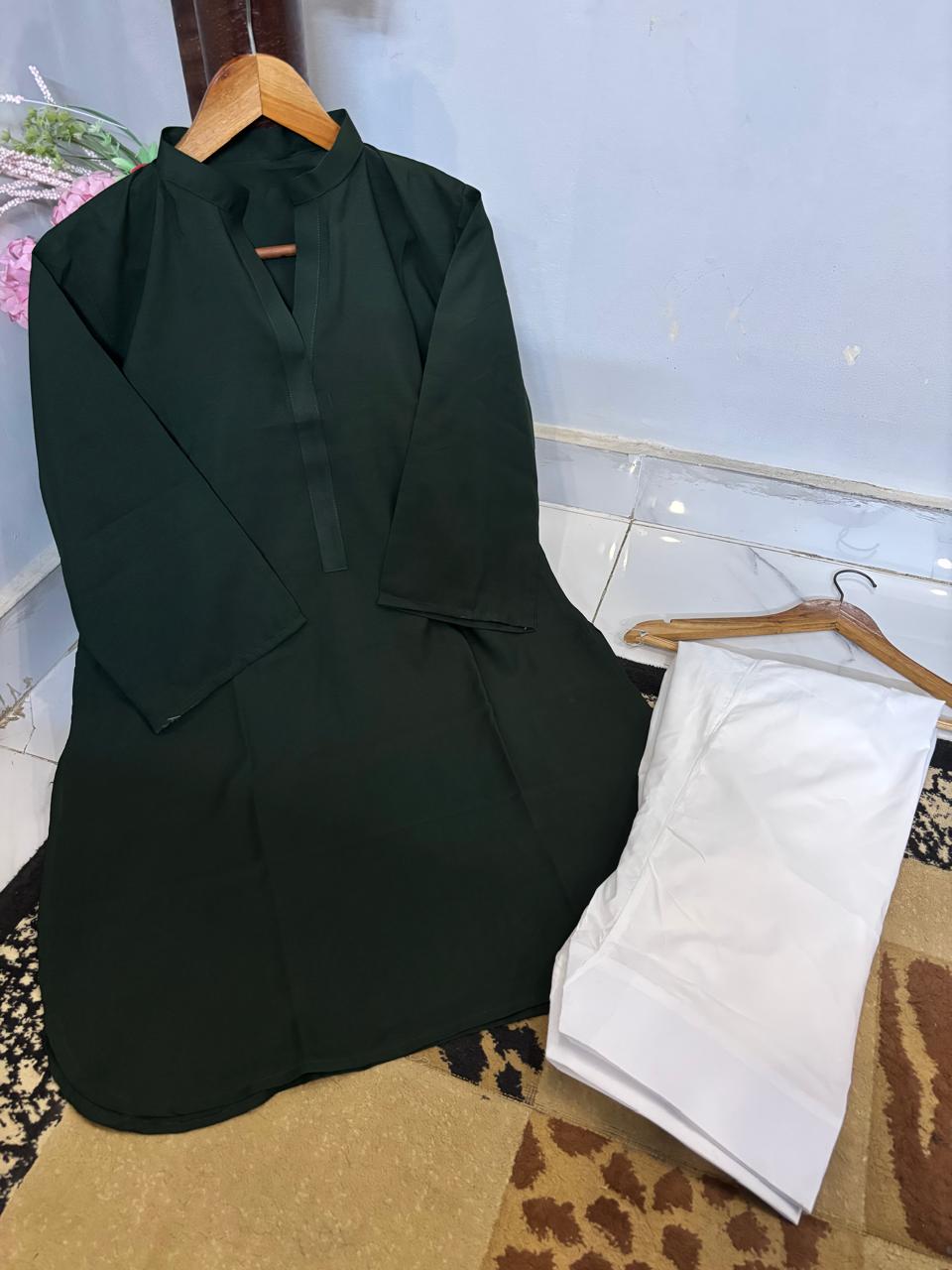 Malai Lawn Shirt With Malai Lawn Farshi Shalwar