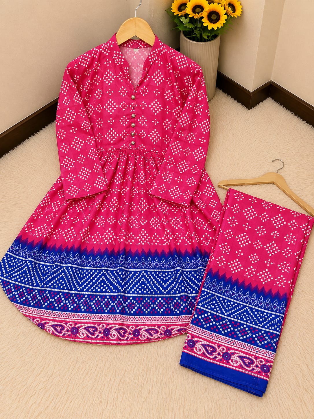 Polo Cotton Frock 2pc Suit – with 9 Prints